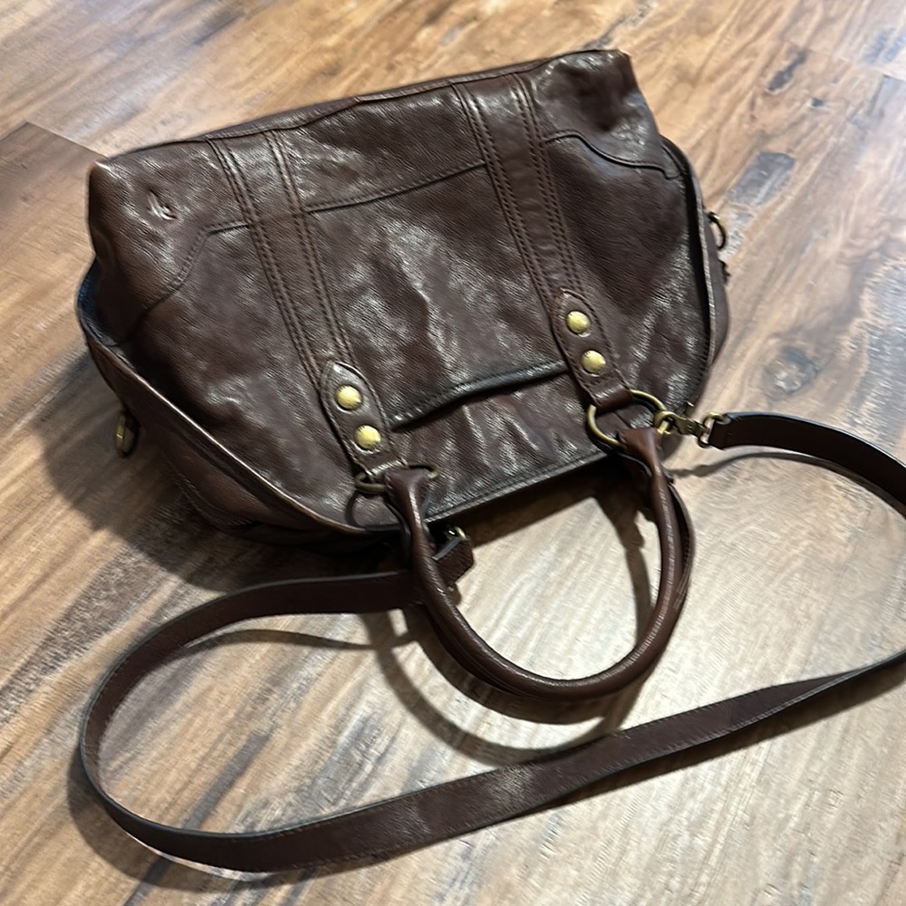Frye | 👜 Lucy Domed Satchel | Chocolate Soft Leather